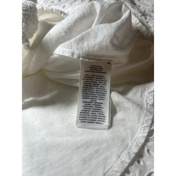 Lauren New with Tags Eyelet White Off Shoulder Blouse Ladies Size MED - Picture 9 of 11